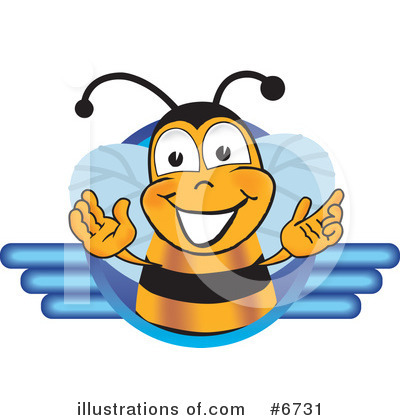 Bee Clipart #6731 by Mascot Junction