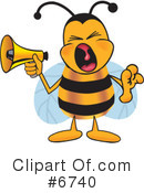 Bee Clipart #6740 by Mascot Junction