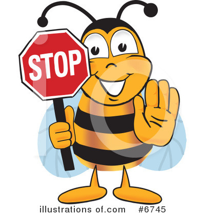 Bee Clipart #6745 by Mascot Junction
