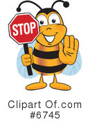 Bee Clipart #6745 by Mascot Junction