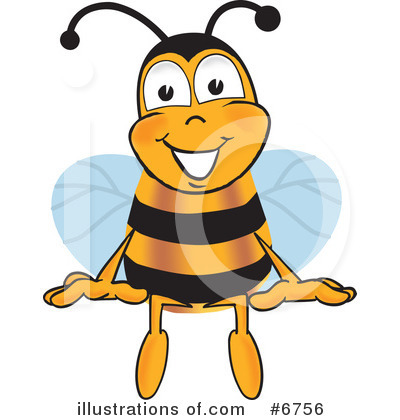 Bee Clipart #6756 by Mascot Junction