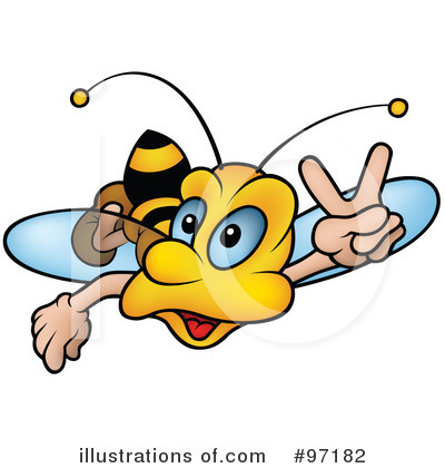 Royalty-Free (RF) Bee Clipart Illustration by dero - Stock Sample #97182