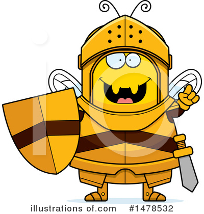 Royalty-Free (RF) Bee Knight Clipart Illustration by Cory Thoman - Stock Sample #1478532