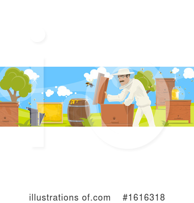 Beekeeper Clipart #1616318 by Vector Tradition SM