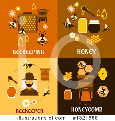 Royalty-Free (RF) Beekeeping Clipart Illustration by Vector Tradition SM - Stock Sample #1321568