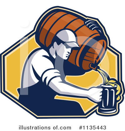 Royalty-Free (RF) Beer Clipart Illustration by patrimonio - Stock Sample #1135443