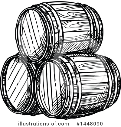 Beer Keg Clipart #1448090 by Vector Tradition SM