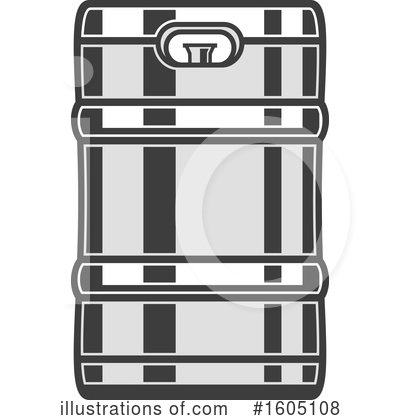 Beer Keg Clipart #1605108 by Vector Tradition SM