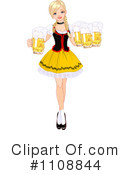 Beer Maiden Clipart #1108844 by Pushkin