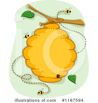 Bee Hive Clipart #1167594 by BNP Design Studio