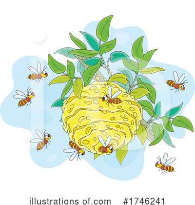 Bee Hive Clipart #1746241 by Alex Bannykh