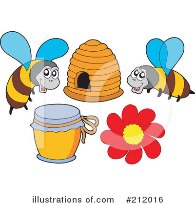 Royalty-Free (RF) Bees Clipart Illustration by visekart - Stock Sample #212016