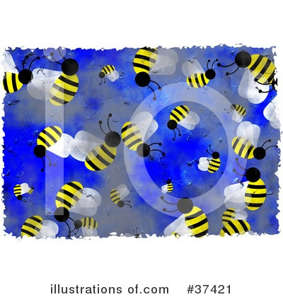 Royalty-Free (RF) Bees Clipart Illustration by Prawny - Stock Sample #37421