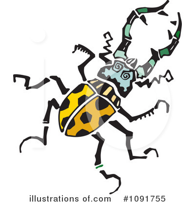 Royalty-Free (RF) Beetle Clipart Illustration by Steve Klinkel - Stock Sample #1091755