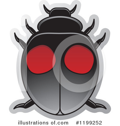 Royalty-Free (RF) Beetle Clipart Illustration by Lal Perera - Stock Sample #1199252