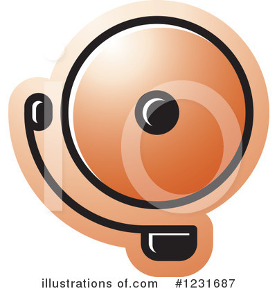 Royalty-Free (RF) Bell Clipart Illustration by Lal Perera - Stock Sample #1231687