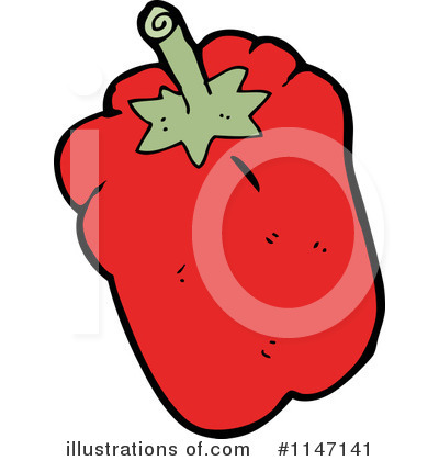 Royalty-Free (RF) Bell Pepper Clipart Illustration by lineartestpilot - Stock Sample #1147141