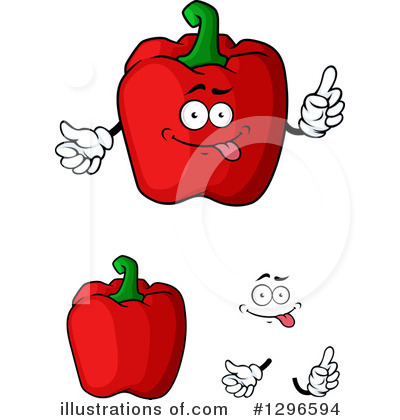 Royalty-Free (RF) Bell Pepper Clipart Illustration by Vector Tradition SM - Stock Sample #1296594