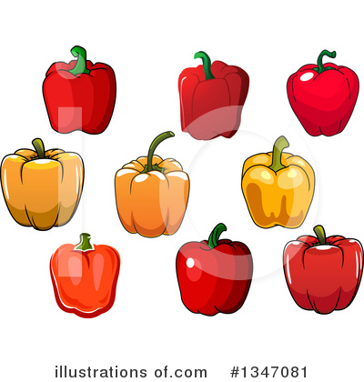 Paprika Clipart #1347081 by Vector Tradition SM
