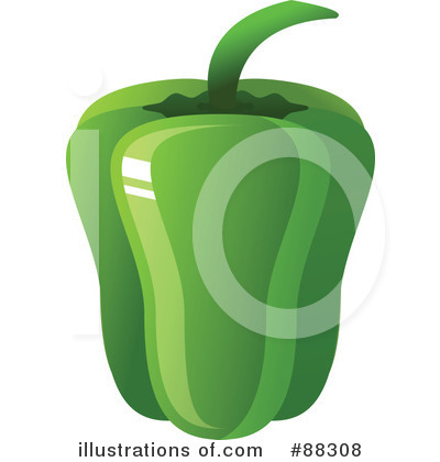 Royalty-Free (RF) Bell Pepper Clipart Illustration by Tonis Pan - Stock Sample #88308