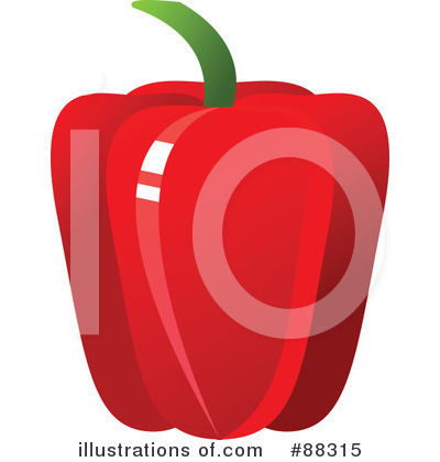 Royalty-Free (RF) Bell Pepper Clipart Illustration by Tonis Pan - Stock Sample #88315