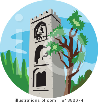 Bell Tower Clipart #1382674 by patrimonio