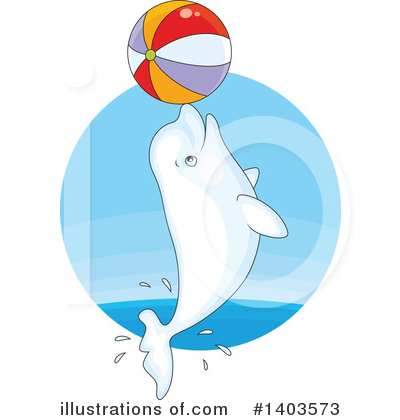 Beluga Whale Clipart #1403573 by Alex Bannykh