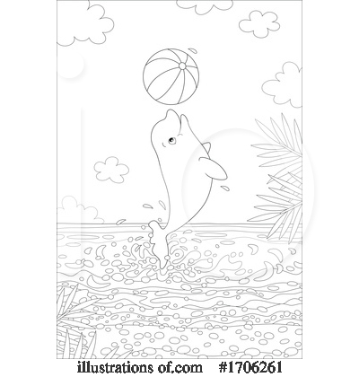 Royalty-Free (RF) Beluga Whale Clipart Illustration by Alex Bannykh - Stock Sample #1706261