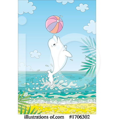 Royalty-Free (RF) Beluga Whale Clipart Illustration by Alex Bannykh - Stock Sample #1706302