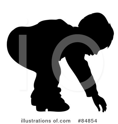 Royalty-Free (RF) Bending Over Clipart Illustration by Pams Clipart - Stock Sample #84854