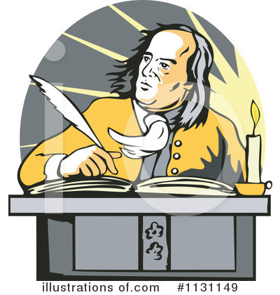 Royalty-Free (RF) Benjamin Franklin Clipart Illustration by patrimonio - Stock Sample #1131149