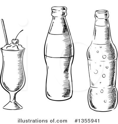 Soda Bottle Clipart #1355941 by Vector Tradition SM