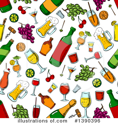 Champagne Clipart #1390396 by Vector Tradition SM