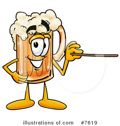 Beer Mug Character Clipart #7619 by Mascot Junction