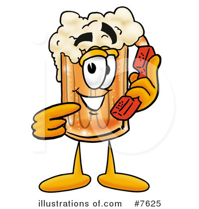 Beer Mug Character Clipart #7625 by Mascot Junction