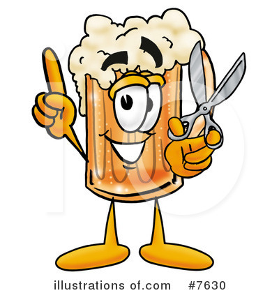 Beer Mug Character Clipart #7630 by Mascot Junction