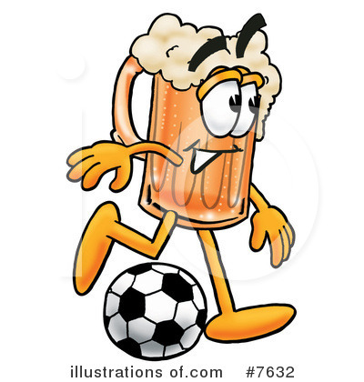 Beer Mug Character Clipart #7632 by Mascot Junction