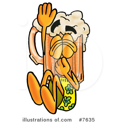 Beer Mug Character Clipart #7635 by Mascot Junction