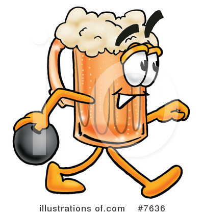 Beer Mug Clipart #7636 by Mascot Junction