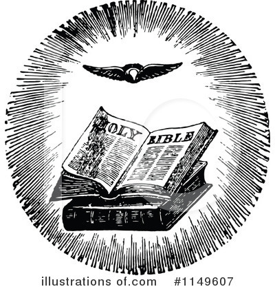 Royalty-Free (RF) Bible Clipart Illustration by Prawny Vintage - Stock Sample #1149607