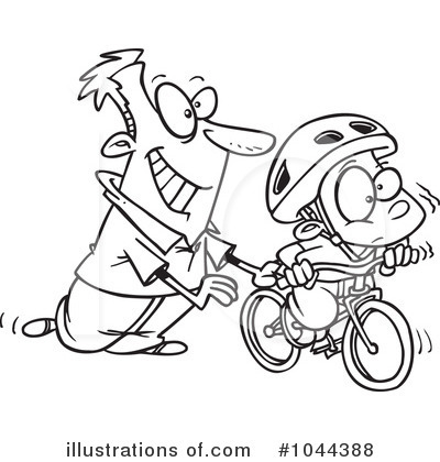 Royalty-Free (RF) Bicycle Clipart Illustration by toonaday - Stock Sample #1044388