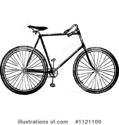 Royalty-Free (RF) Bicycle Clipart Illustration by Prawny Vintage - Stock Sample #1121100
