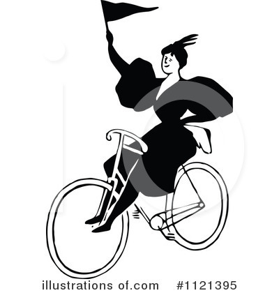 Royalty-Free (RF) Bicycle Clipart Illustration by Prawny Vintage - Stock Sample #1121395