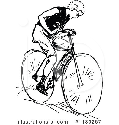 Royalty-Free (RF) Bicycle Clipart Illustration by Prawny Vintage - Stock Sample #1180267
