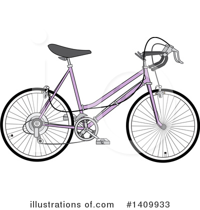 Royalty-Free (RF) Bicycle Clipart Illustration by djart - Stock Sample #1409933