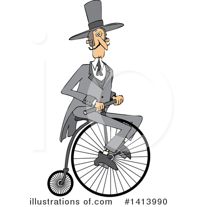 Royalty-Free (RF) Bicycle Clipart Illustration by djart - Stock Sample #1413990