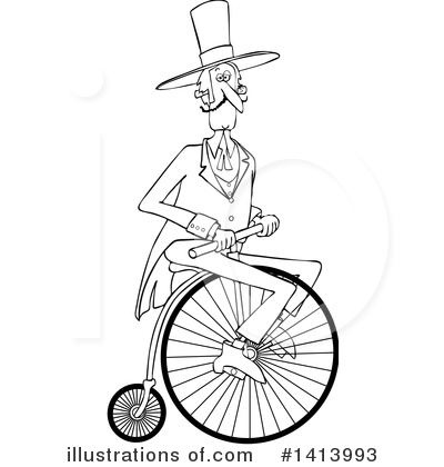 Penny Farthing Clipart #1413993 by djart