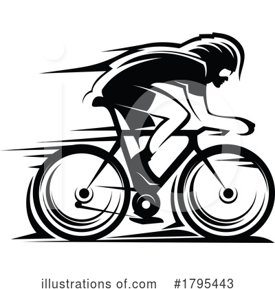 Cyclist Clipart #1795443 by Vector Tradition SM