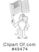 Big Cat Mascot Clipart #49474 by Mascot Junction