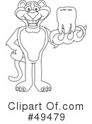 Big Cat Mascot Clipart #49479 by Mascot Junction